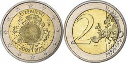 World Coins - Luxembourg, 2 Euro, 10 Years of Euros Cash, 2012, Utrecht, Bimetallic,