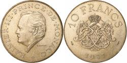 World Coins - Monaco, Rainier III, 10 Francs, 1981, Paris, Copper-Nickel-Aluminum,