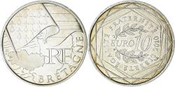 World Coins - France, 10 Euro, Euros des régions, 2010, Monnaie de Paris, Bretagne,