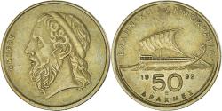 World Coins - Coin, Greece, 50 Drachmes, 1992