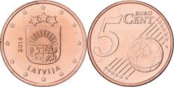 World Coins - Latvia, 5 Centimes, 2014, Copper Plated Steel,