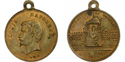 World Coins - France, Medal, Louis Napoléon, Distribution des Drapeaux, 1852, Brass