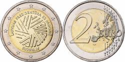 World Coins - Latvia, 2 Euro, Presidency EU, 2015, Stuttgart, Bi-Metallic,