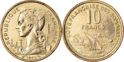 World Coins - Coin, French Somaliland, 10 Francs, 1965, Paris, ESSAI, , Aluminum-Bronze