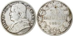World Coins - Coin, ITALIAN STATES, PAPAL STATES, Pius IX, 20 Baiocchi, 1860, Roma,