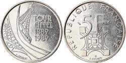 World Coins - Coin, France, Tour Eiffel, 5 Francs, 1989, Paris, , Nickel, KM:968