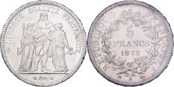 World Coins - France, 5 Francs, Hercule, 1873, Paris, Silver, , Gadoury:745a