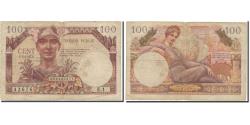 World Coins - France, 100 Francs, 1955 French Treasury, VF(20-25), Fayette:VF32.1, KM:M9