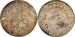 World Coins - France, Token, Louis XV, États de Bretagne, Rennes, 1754, Silver,