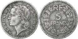 World Coins - France, 5 Francs, Lavrillier, 1952, Paris, Aluminum, , Gadoury:766a