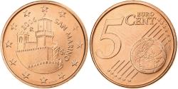 World Coins - San Marino, 5 Euro Cent, 2006, Rome, BU, , Copper Plated Steel, KM:442