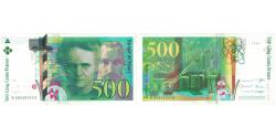 World Coins - France, 500 Francs, 1994,Pierre et Marie Curie, AU(55-58), Fayette:76.1, KM:160a