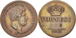 World Coins - Coin, ITALIAN STATES, NAPLES, Ferdinando II, 2 Tornesi, 1843, , Copper