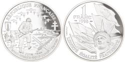 World Coins - Coin, France, Débarquement, Franc, 1993, Paris, BE, , Silver, KM:1014