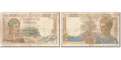 World Coins - Banknote, France, 50 Francs, 1933, 1937-12-02, VF(20-25), Fayette:18.5, KM:85b