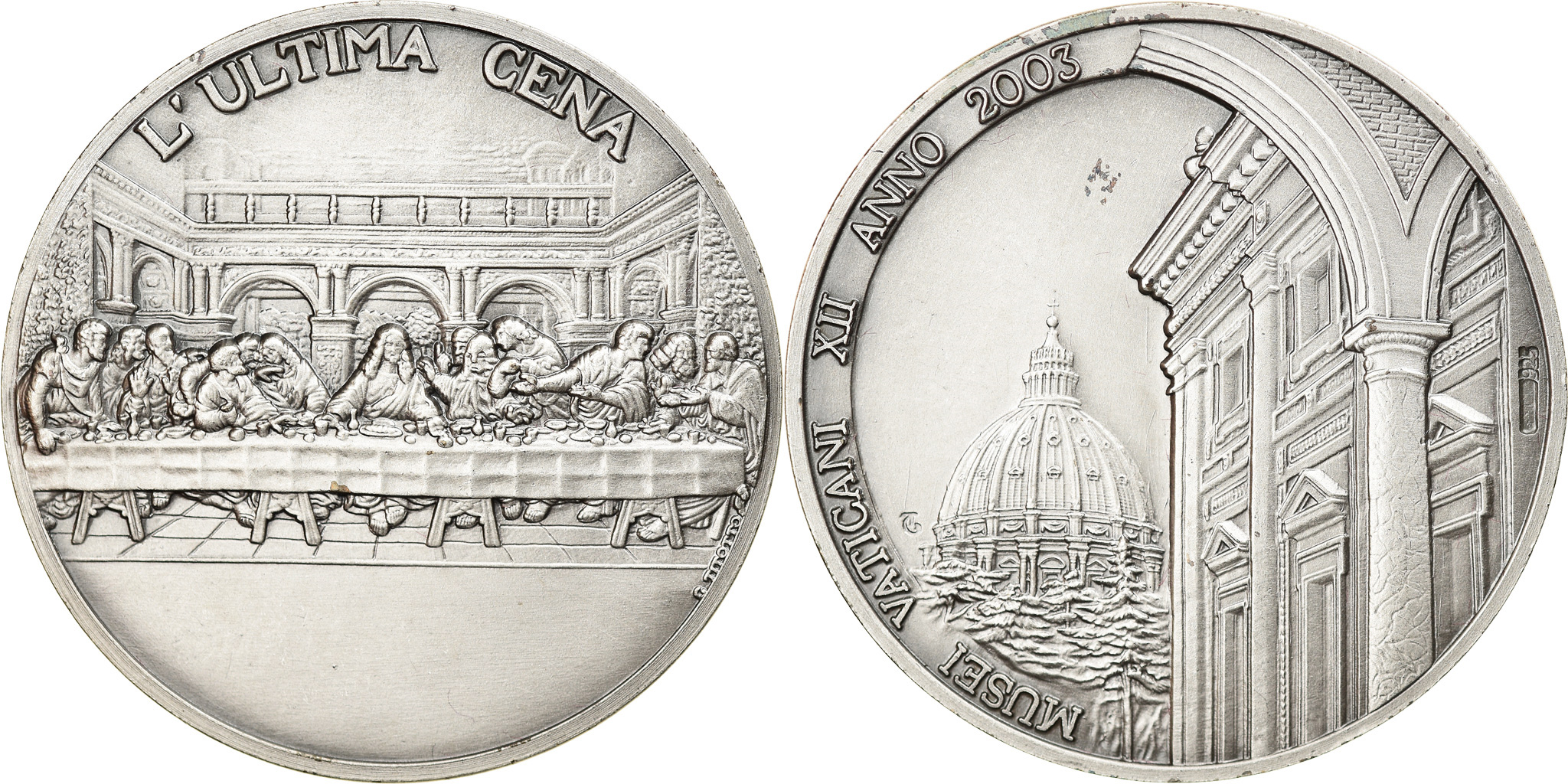 期間限定お値下げ！激レア！早い者勝ち！　ＴＨＥ　ＶＡＴＩＣＡＮ Vatican, Medal, Musei Vaticani, L'Ultima Cena, Arts & Culture, 2003,