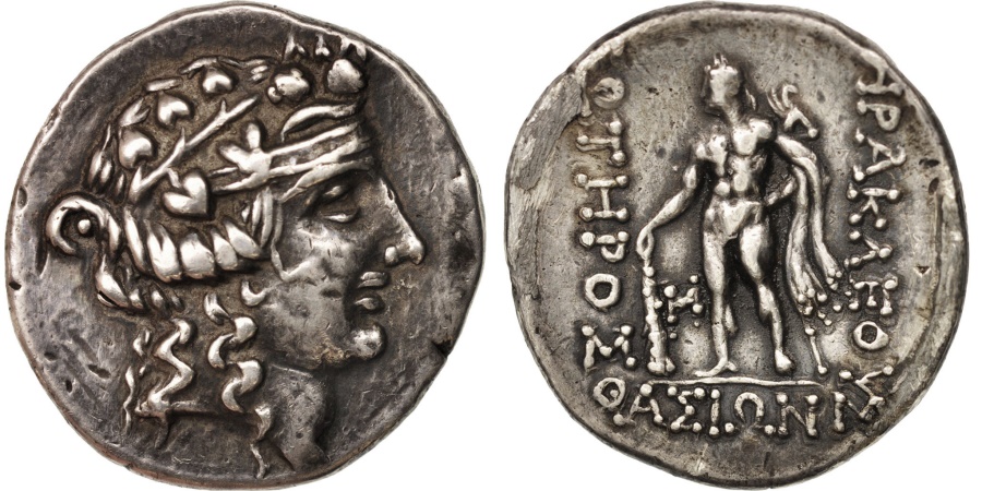 Thrace, Thasos, Tetradrachm, , Silver, BMC:74 | Greek Coins