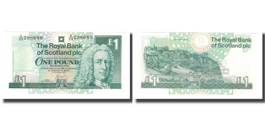 World Coins - Banknote, Scotland, 1 Pound, 1988-, 2001-10-01, KM:351e, UNC(65-70)