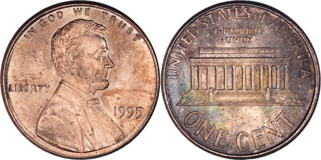 Coin United States Cent 1995 Small Cents coin-united-states-cent-1995-small-cents