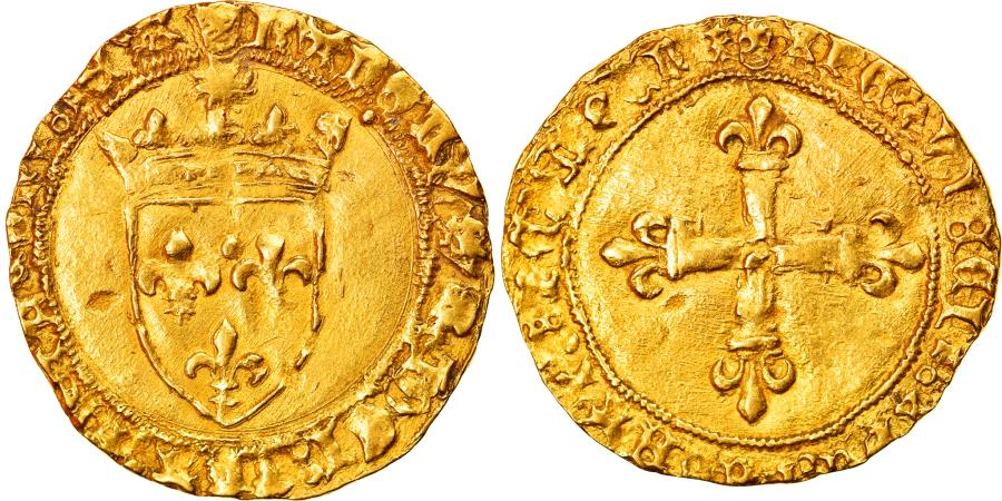 World Coins - Coin, France, Charles VIII, Ecu d'or, Montpellier, , Gold