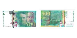 World Coins - France, 500 Francs, Pierre et Marie Curie, 1994, J014326508, UNC(63)