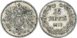 World Coins - Coin, Finland, Nicholas II, 25 Penniä, 1916, Helsinki, , Silver
