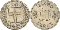 World Coins - Coin, Iceland, 10 Aurar, 1967, , Copper-nickel, KM:10