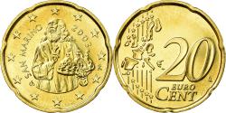 World Coins - San Marino, 20 Euro Cent, 2003, , Brass, KM:444