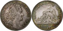 World Coins - France, Token, Louis XIV, Trésor Royal, 1708, Silver, , Feuardent:1984