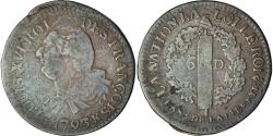 World Coins - France, Louis XVI, 6 Deniers, 1793/2, Bordeaux, Variety, Copper,