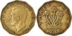 World Coins - Coin, Great Britain, 3 Pence, 1945