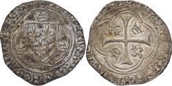 World Coins - France, Louis XI, Blanc à la couronne, 1461-1483, Limoges, Billon,