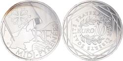 World Coins - France, 10 Euro, Midi-Pyrénées, Euros des régions, 2010, Paris,