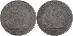 World Coins - Spain, Provisional Government, 5 Centimos, 1870, Copper, , KM:662