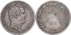 World Coins - Coin, France, Louis-Philippe, 5 Francs, 1831, Toulouse, , Silver