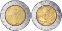 World Coins - Coin, Italy, 500 Lire, 1998, F.A.O. - IFAD, , Bi-Metallic, KM:193