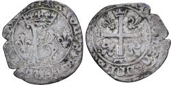 World Coins - France, Charles VIII, Dizain Karolus, 1488, Troyes, Silver,