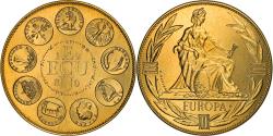 World Coins - France, Medal, Ecu Europa, Europe Assise, Politics, 1980, Rodier,