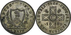 World Coins - Switzerland, Canton de Bâle, Batzen, 1826, Basel, , Billon, KM:208