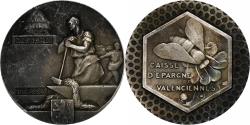 World Coins - France, Token, Caisse d'Epargne de Valenciennes, Silver,