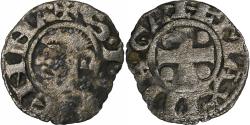 World Coins - Archbishopric of Vienne, Denier, ca. 1200-1250, Vienne, Billon,