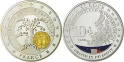 World Coins - France, Medal, 10 Ans de l'Europe, France, , Copper Plated Silver