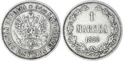 World Coins - Coin, Finland, Alexander III, Markka, 1890, Helsinki, , Silver, KM:3.2