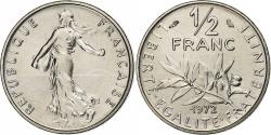 World Coins - Coin, France, Semeuse, 1/2 Franc, 1972, Paris, , Nickel, KM:931.1