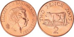 World Coins - Coin, Guernsey, Elizabeth II, 2 Pence, 2003, British Royal Mint, , Copper