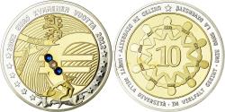 World Coins - Finland, Medal, 10 ans de l'Euro, Politics, Society, War, 2012,