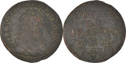 World Coins - Coin, France, Ardennes, Godefroy-Maurice, Double de Franc-c, 1683,