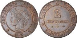 World Coins - Coin, France, Cérès, 2 Centimes, 1879, Paris, , Bronze, KM:827.1