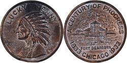 Us Coins - United States of America, Medal, Lucky Penny, Chicago, 1933, Métal,