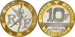 World Coins - Coin, France, Génie, 10 Francs, 1995, Paris, Proof, , Bi-Metallic